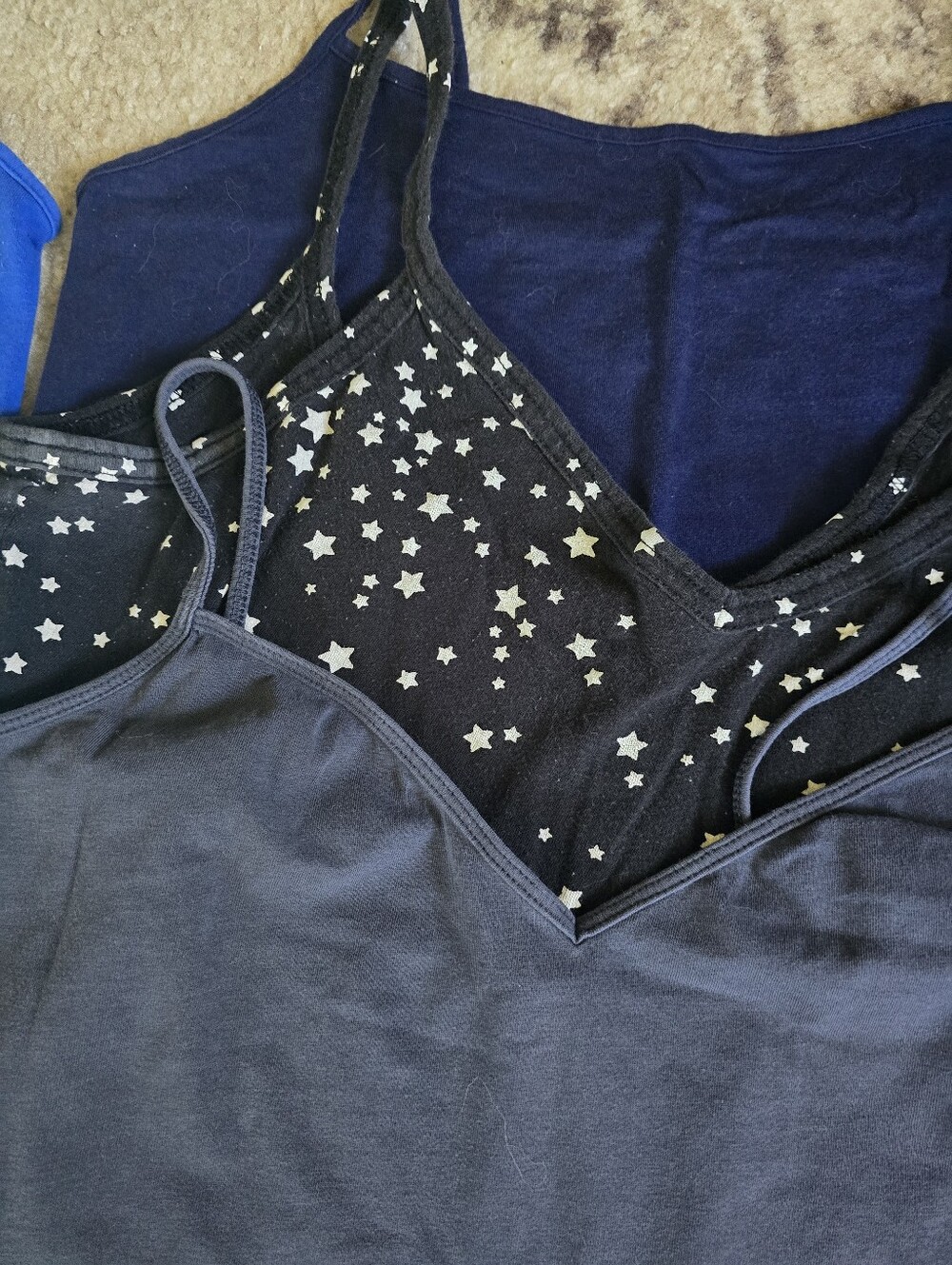 Women's Cotton Spaghetti Strap Tank Top - White, Blue, Green, Navy, Charcoal - Picture 2 of 2